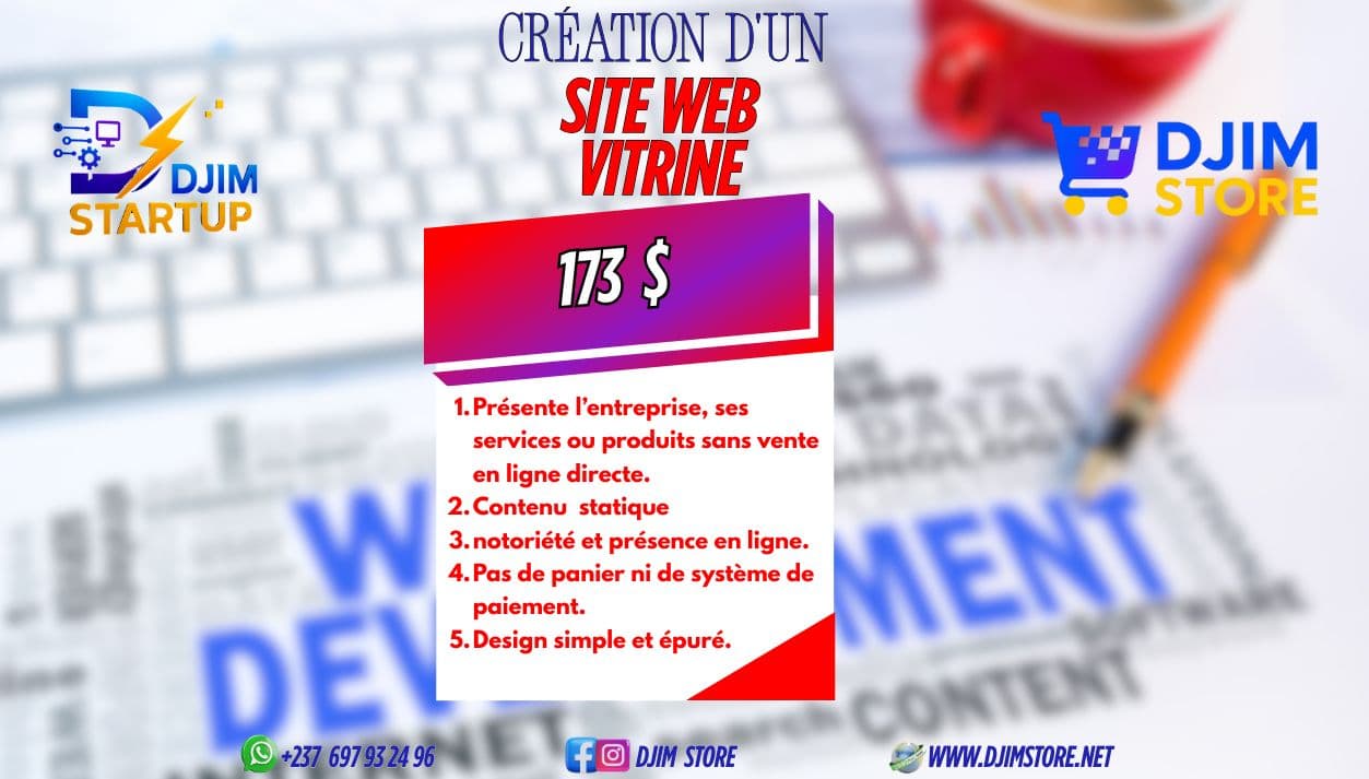CREATION SITE WEB VITRINE's cover photo