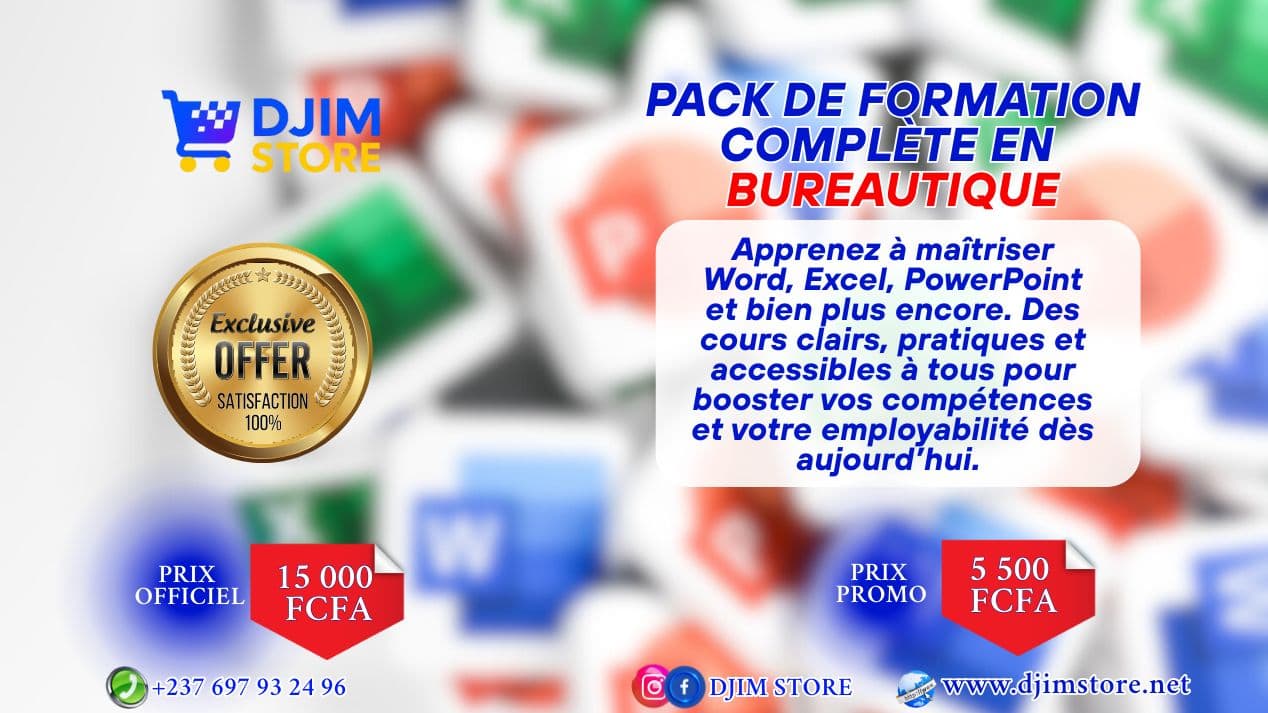 PACK DE FORMATION EN BUREAUTIQUE's cover photo
