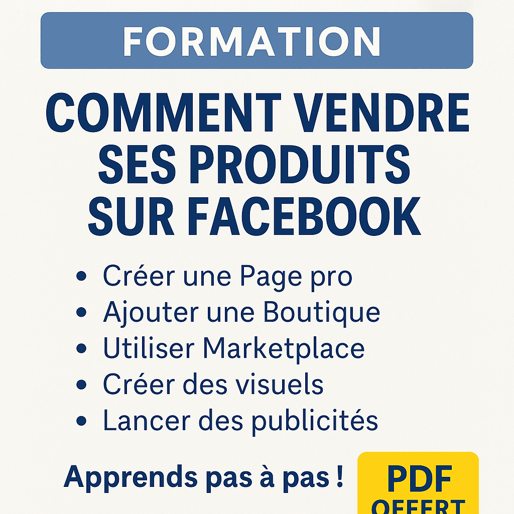 De zéro à un vendeur pro sur Facebook – Formation PDF's item 0