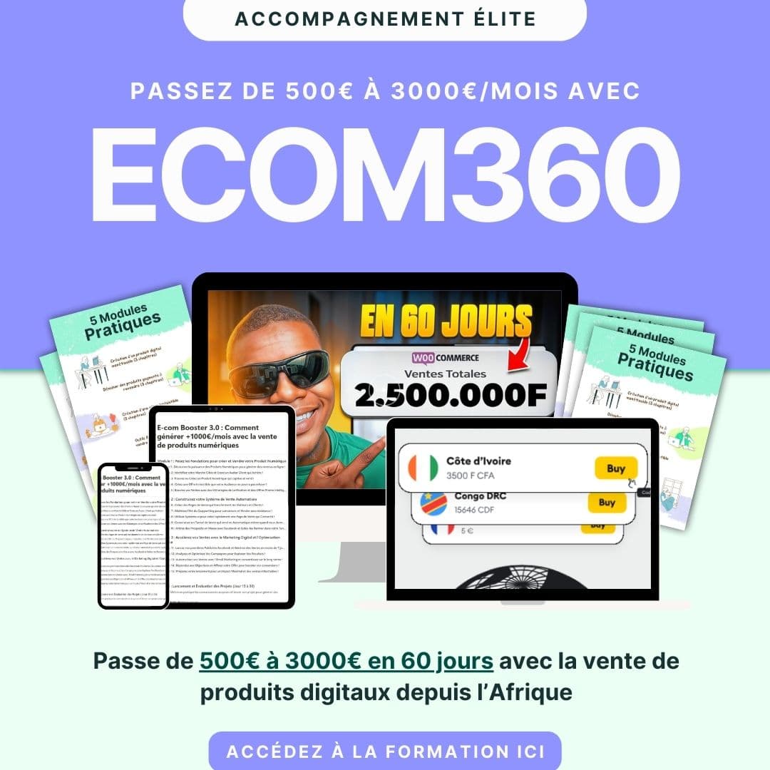 Ecom360 ÉLITE - Accompagnement Personnalisé (45 Jours)'s cover photo